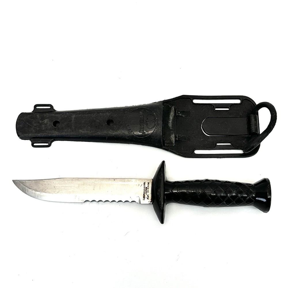 Aqua Lung Divers Knife With Sheath