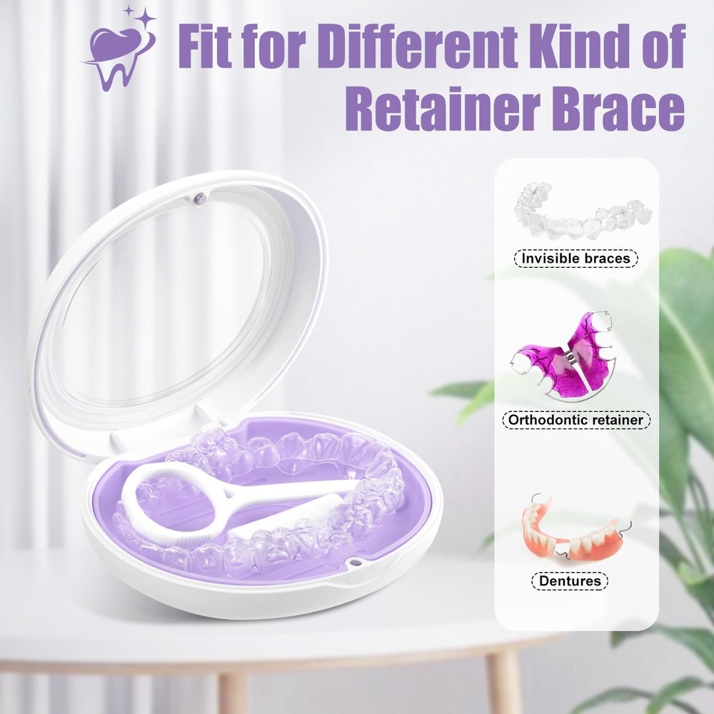 Retainer Case,Aligner Case,Compatible with Invisalign,Aligner,Contain Remover...