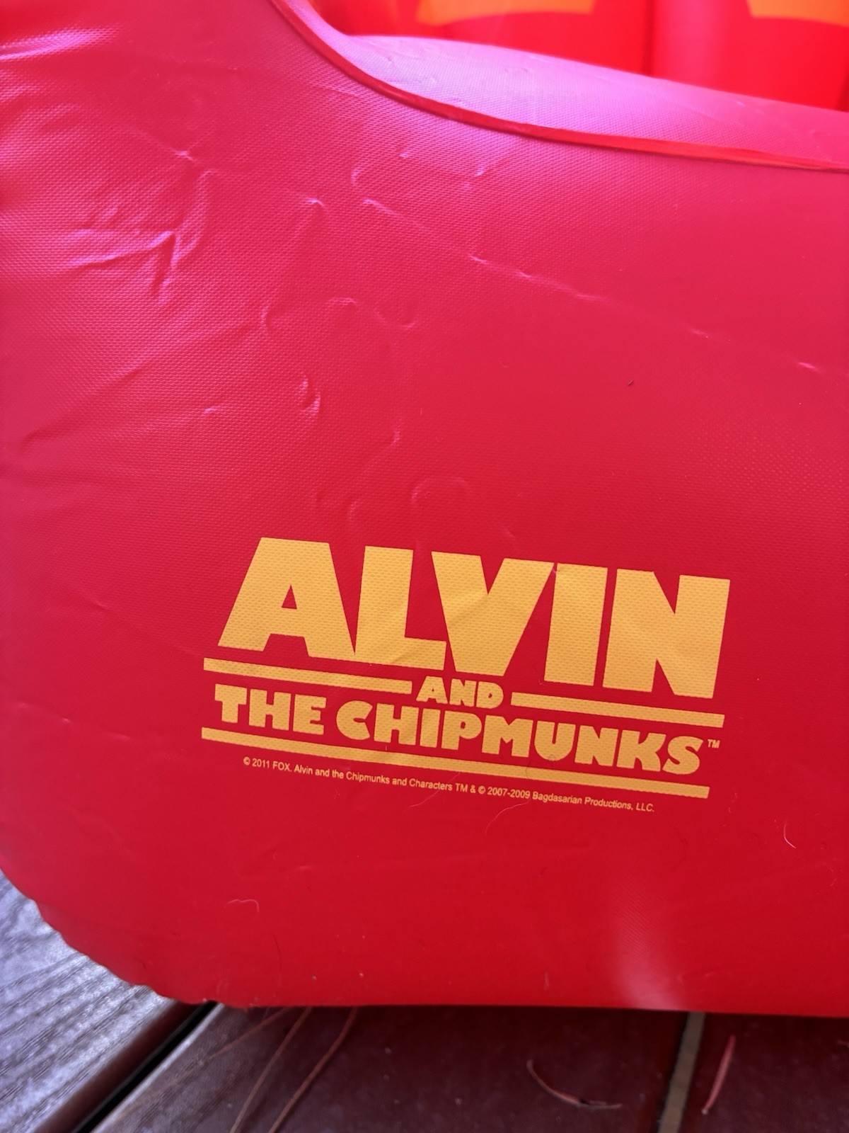 Alvin and the Chipmunks Inflatable Chair movie fox w/ pump promotional prop box
