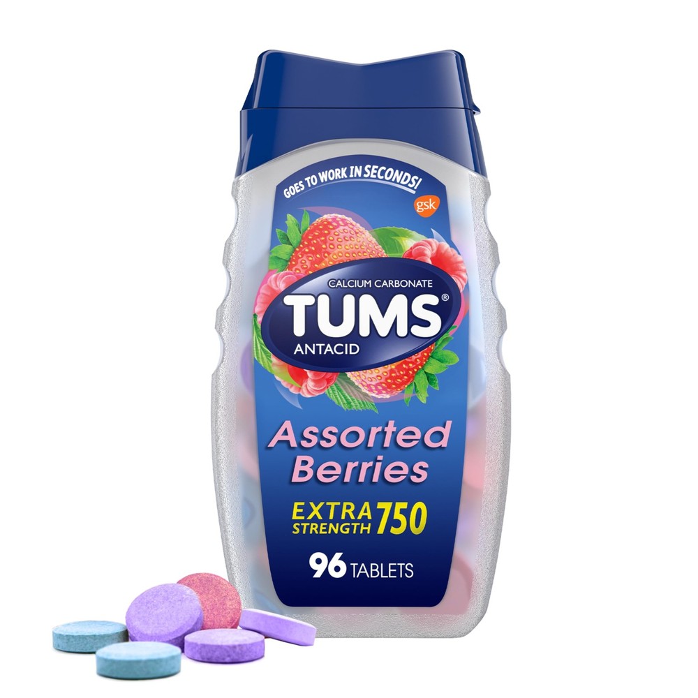 Extra Strength Assorted Berries Antacid for Heartburn , 96 count