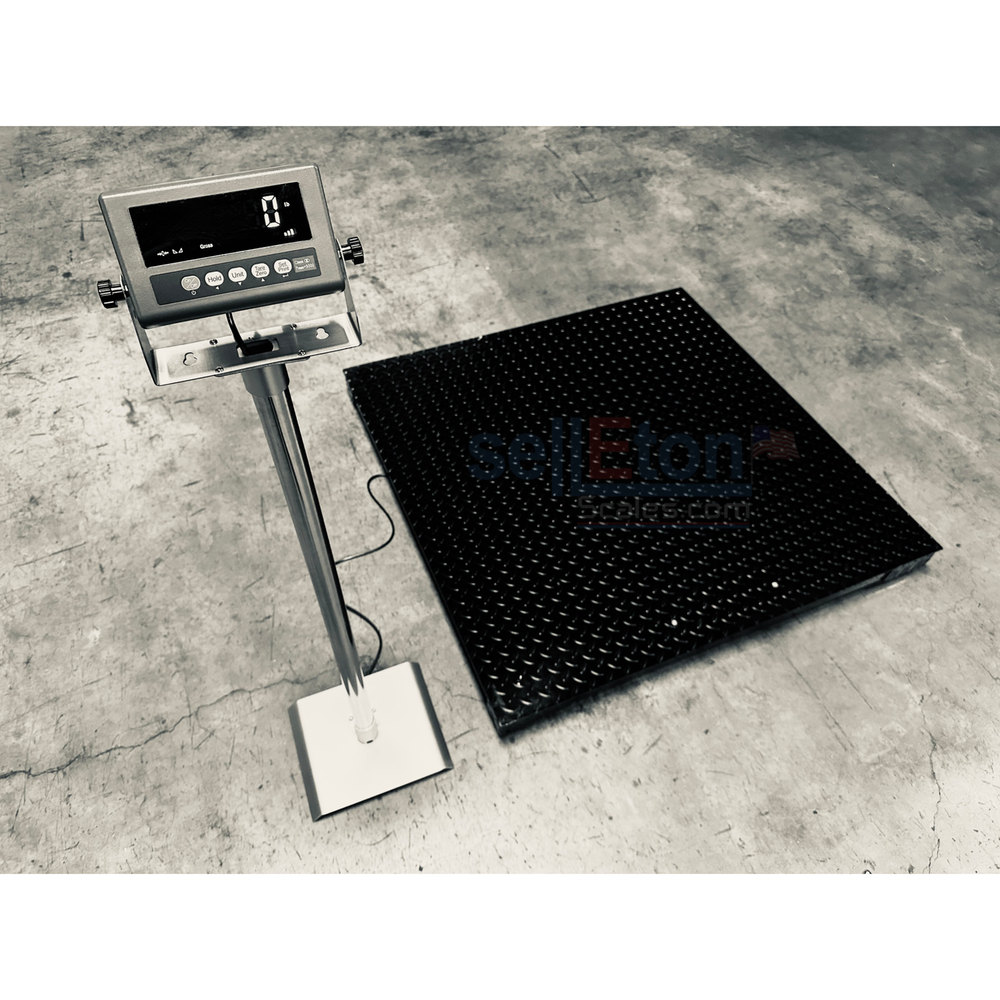 Selleton SL-7517-4x4 Industrial Floor Scale Advanced Weighing Solution 10000 lbs
