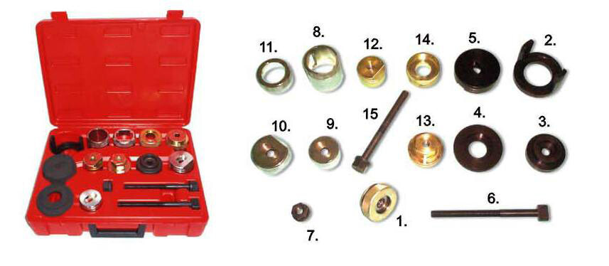 BMW E36 E46 Rear Axle Bushing Bushes Remove Install Repair Tool Set