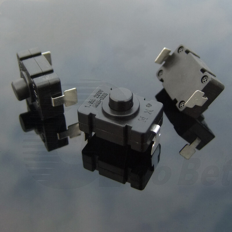 1.5A 250V Self-Lock Micro Latching Push Button Switch Flashlight Mini ON/Off DIY