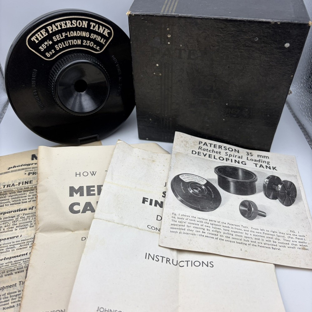 Paterson Vintage Bakerlite 35mm Developing Tank  BOXED