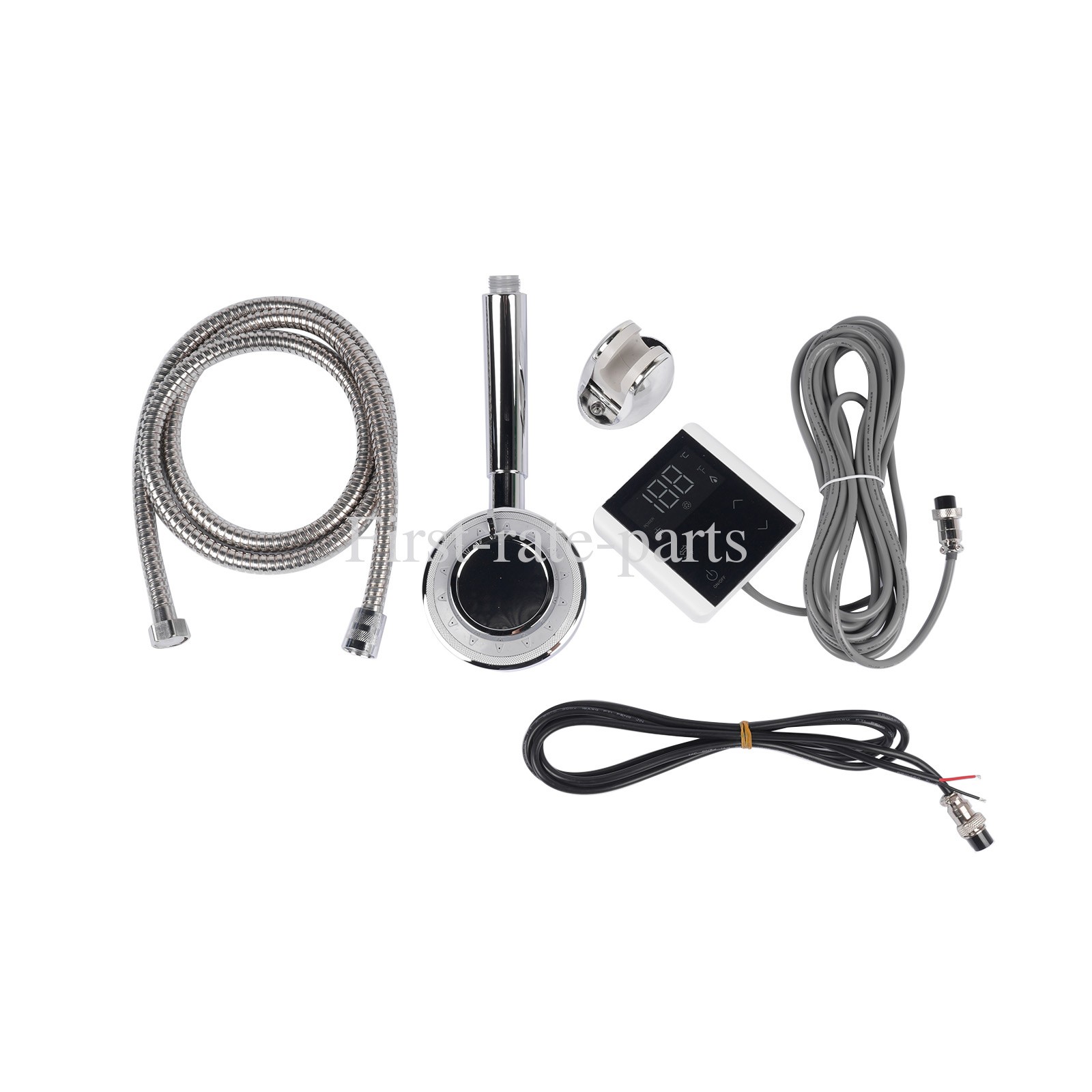 White RV Tankless Water Heater 42000BTU Instant Shower 15x15 in with Controller