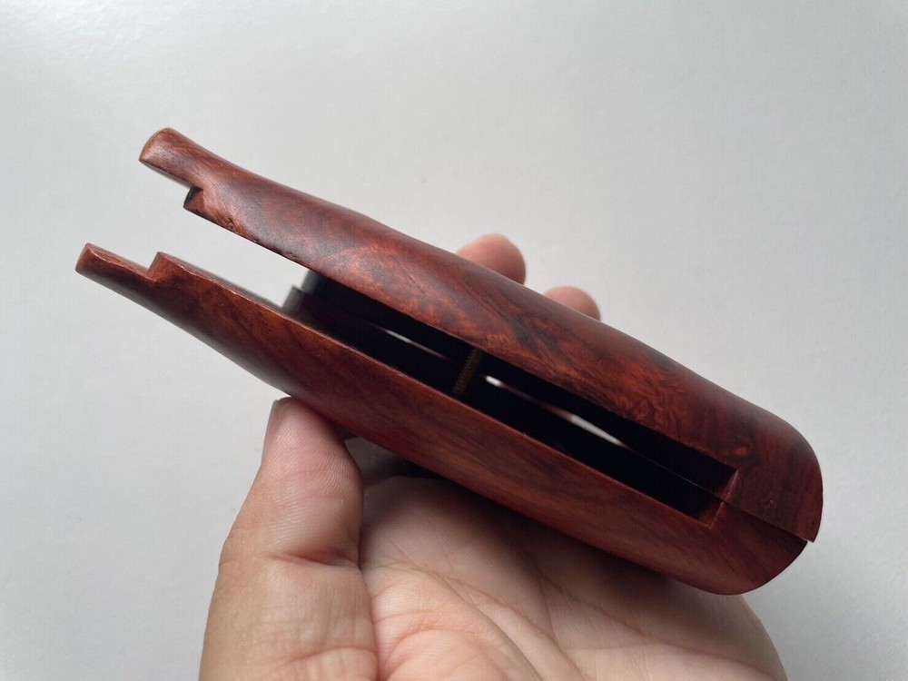 New grip for COLT PYTHON grips (I, E FRAME) Smooth hard wood and opened back