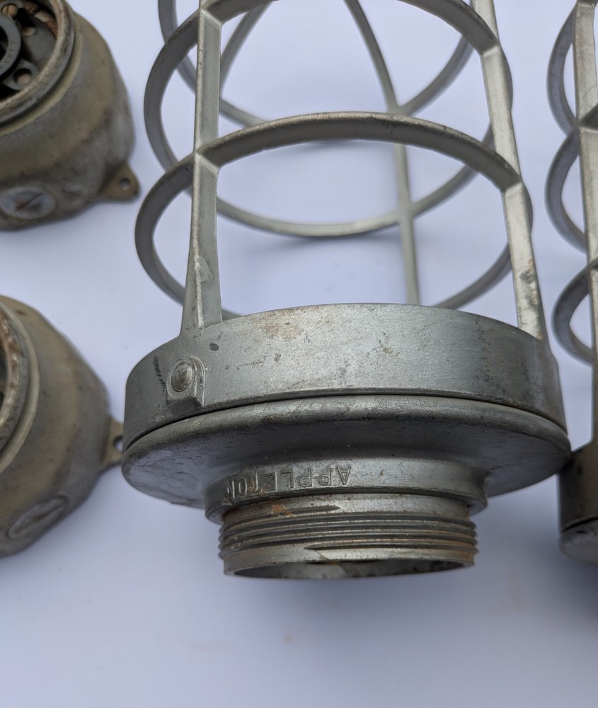 Two Vintage Appleton Form 200 , No Globes