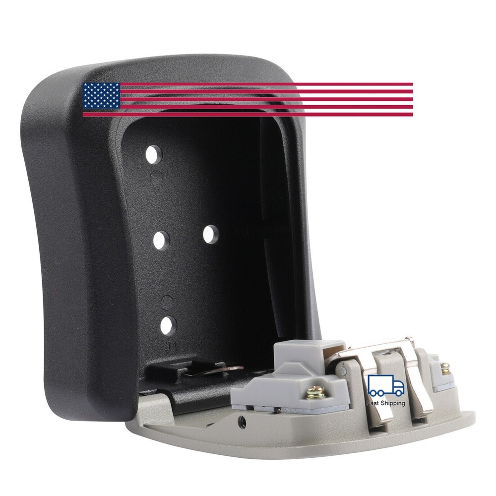 4 Digit Key Safe Lock Box Combination Wall Mount Security Storage Case Organizer