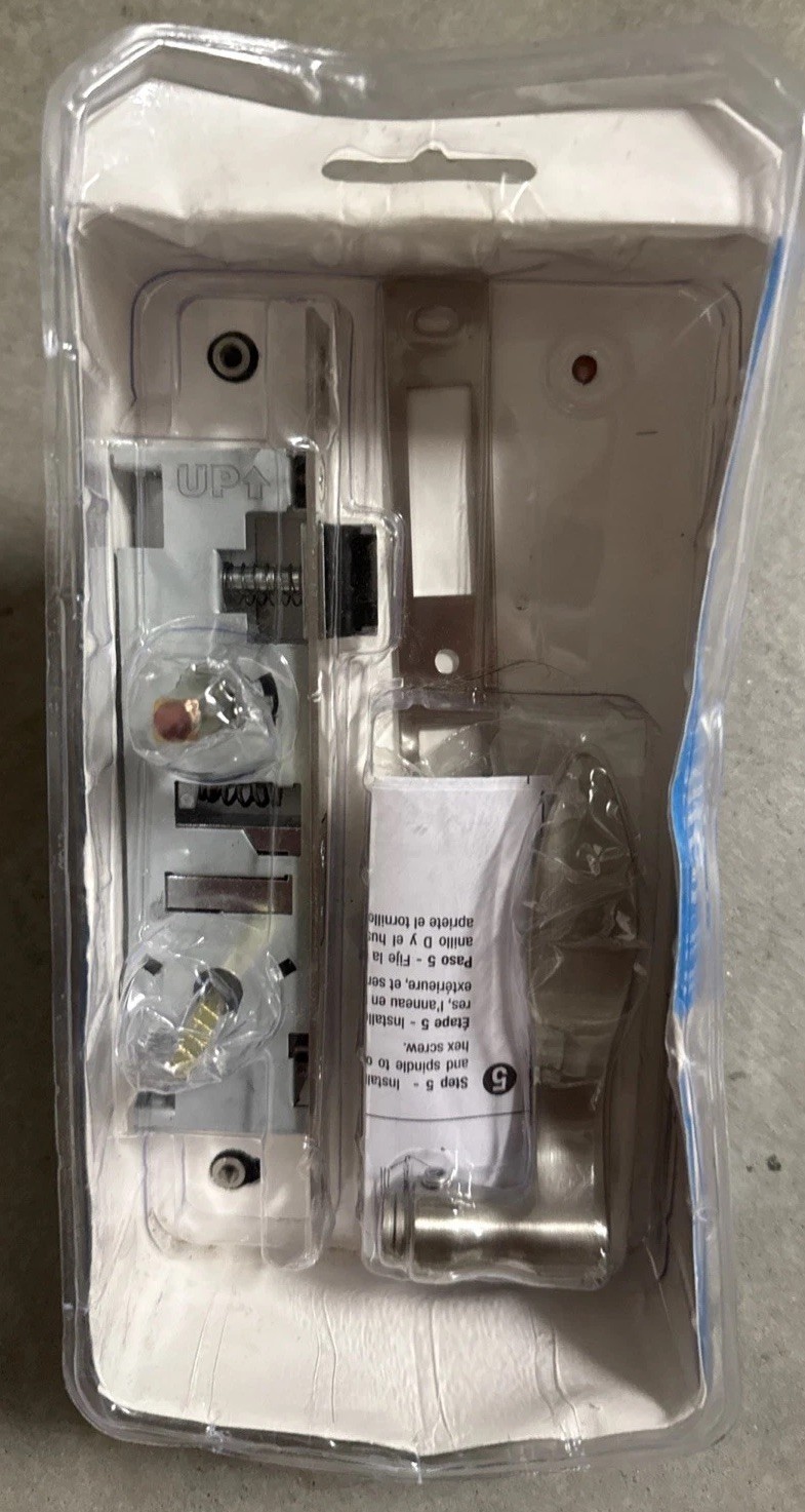 Wright Premier VMT115SN Storm Screen Door Keyed Locking Mortise Lever, Nickel