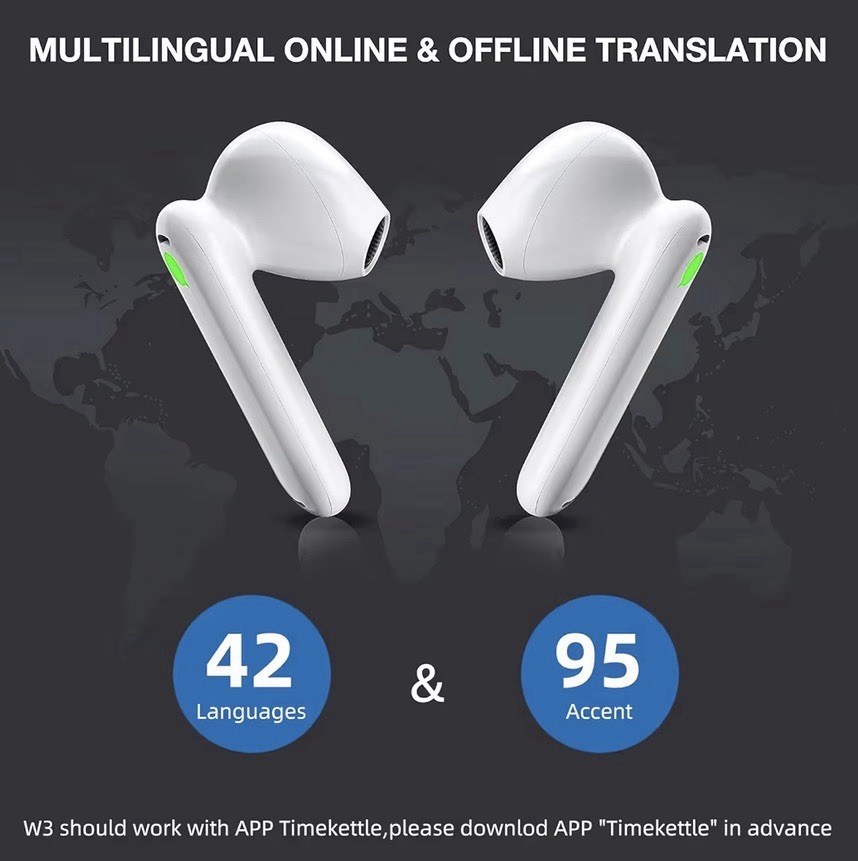 Timekettle WT2 Edge Translator Device-Bidirection Simultaneous Translation
