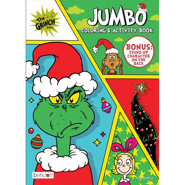 Bendon Publishing Grinch Jumbo Coloring and Activity Book