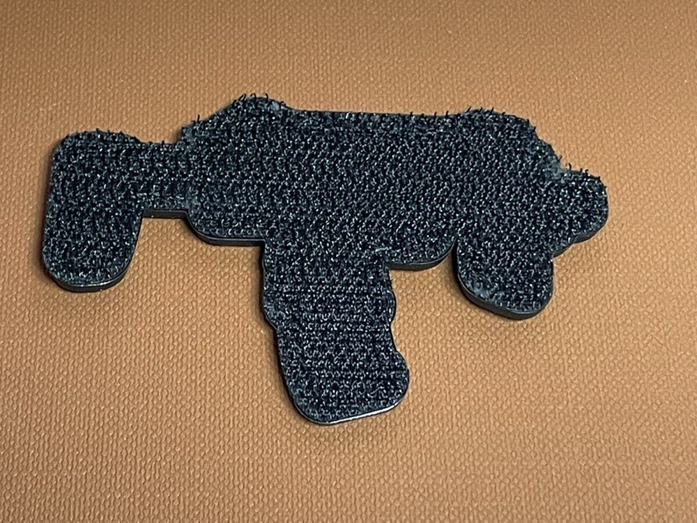 PVC Tactical Patch, Uzi Gun Morale Patch Hook Backed - Uzi Rifle Patch
