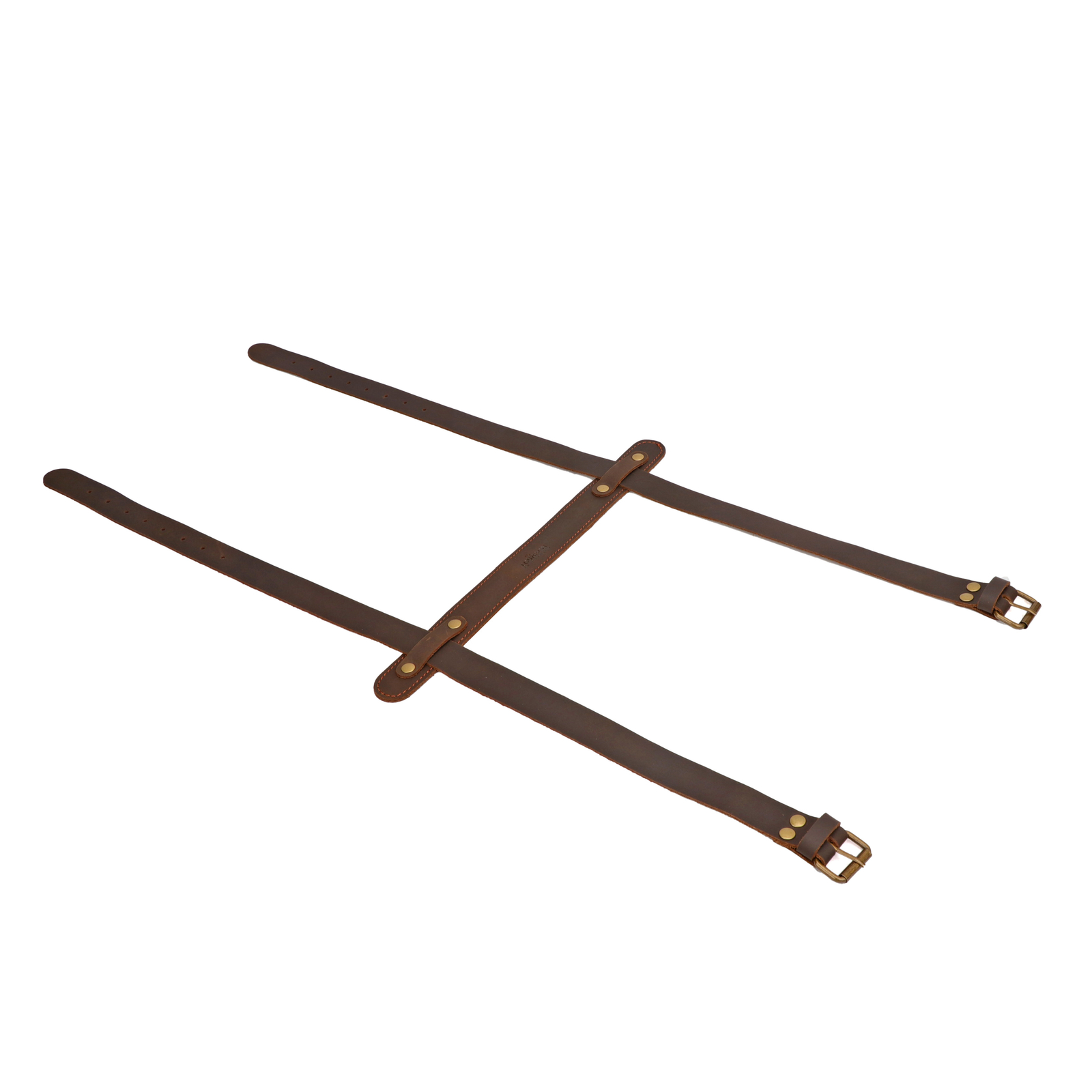 Tourbon Leather Picnic Blanket Carry Handle Camp/Trip Motorcycle Bedroll Strap🔥