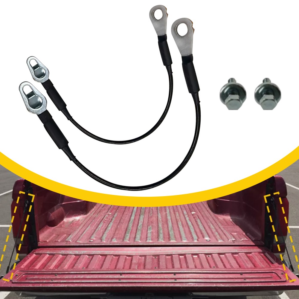 For 2007-2016 Chevy Silverado Tailgate Support Cable Pair Passenger and Driver