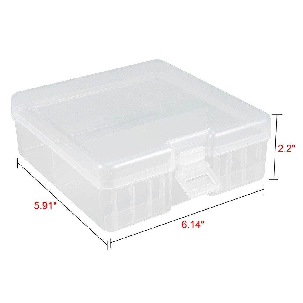 Portable Storage Box Protective Container Transparent for AAA/AA/C/D/9V Battery