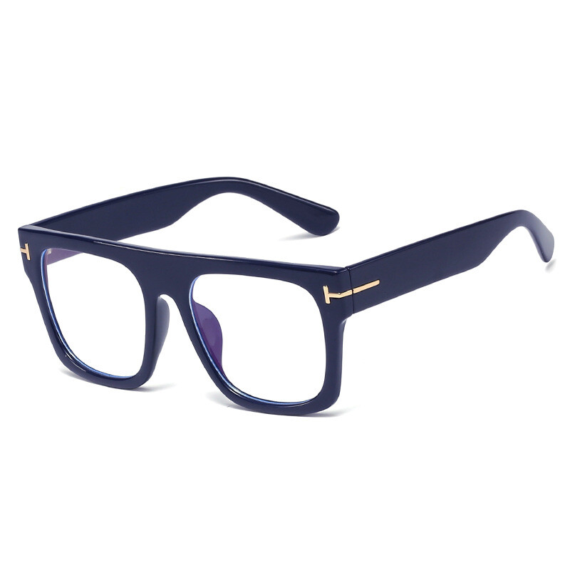 Oversize Anti blue ray Reading glasses Fashion Flat top Square Frames for Reader