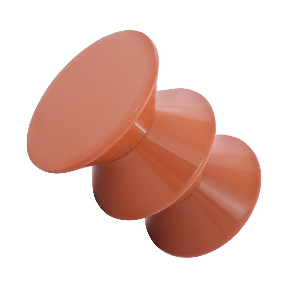 Orange Side Table Sofa Side Table Modern Round End Table 220.46 lbs