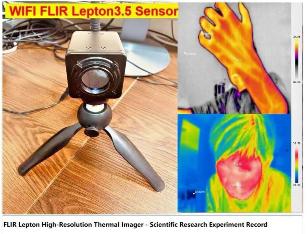 FLIR lepton 3.5 WIFI thermal imager,multi-point real-time temp analysis