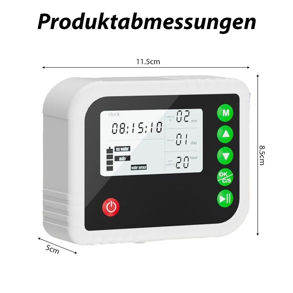 Programmable Automatic Irrigation System Automatic Plant Watering 15Drippers 15m
