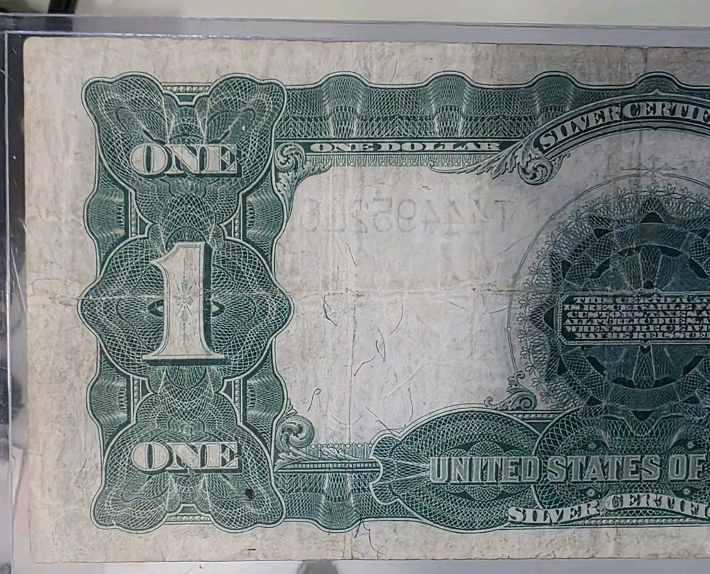 1899 Silver Certificate Black Eagle Large Note $1 Dollar SN T44495216A