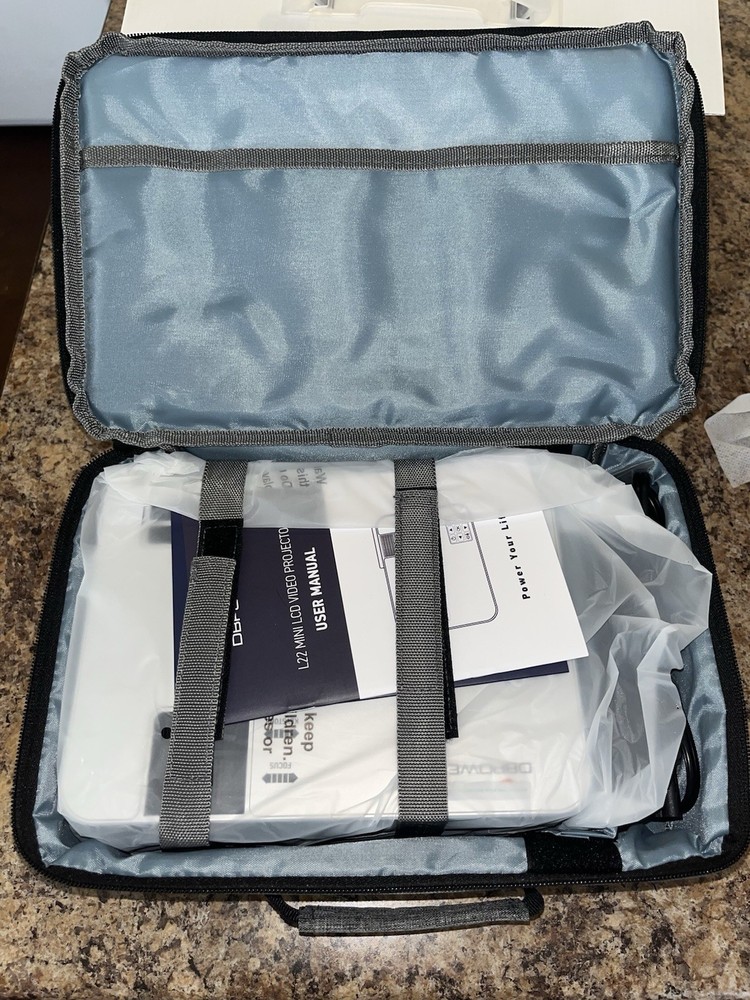 DBPower L22 Mini LCD Video Projector with Carrying Case Bundle