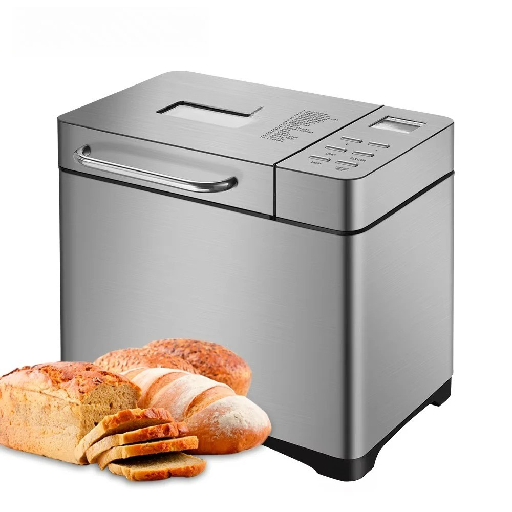 Stainless Steel Automatic Bread Maker 650W Programmable Bread