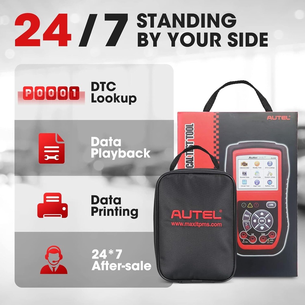 Autel AutoLink AL539B Battery Electrical Circuit Tester OBD2 Code Reader Scanner
