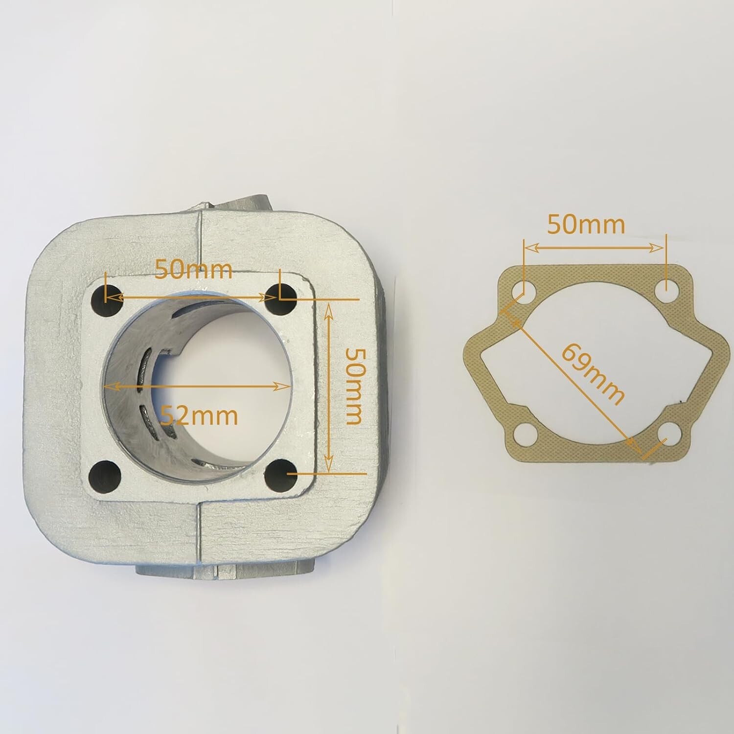 CDHPOWER YD85cc Cylinder Set for 2 Stroke YD85 52mm Gas Motor Bicycle Engine Kit