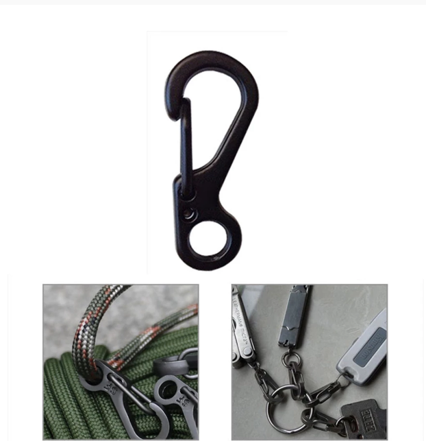 Outdoor Tool 10PCS Mini Carabiner Clip Snap Spring Clasp Hook Keyring