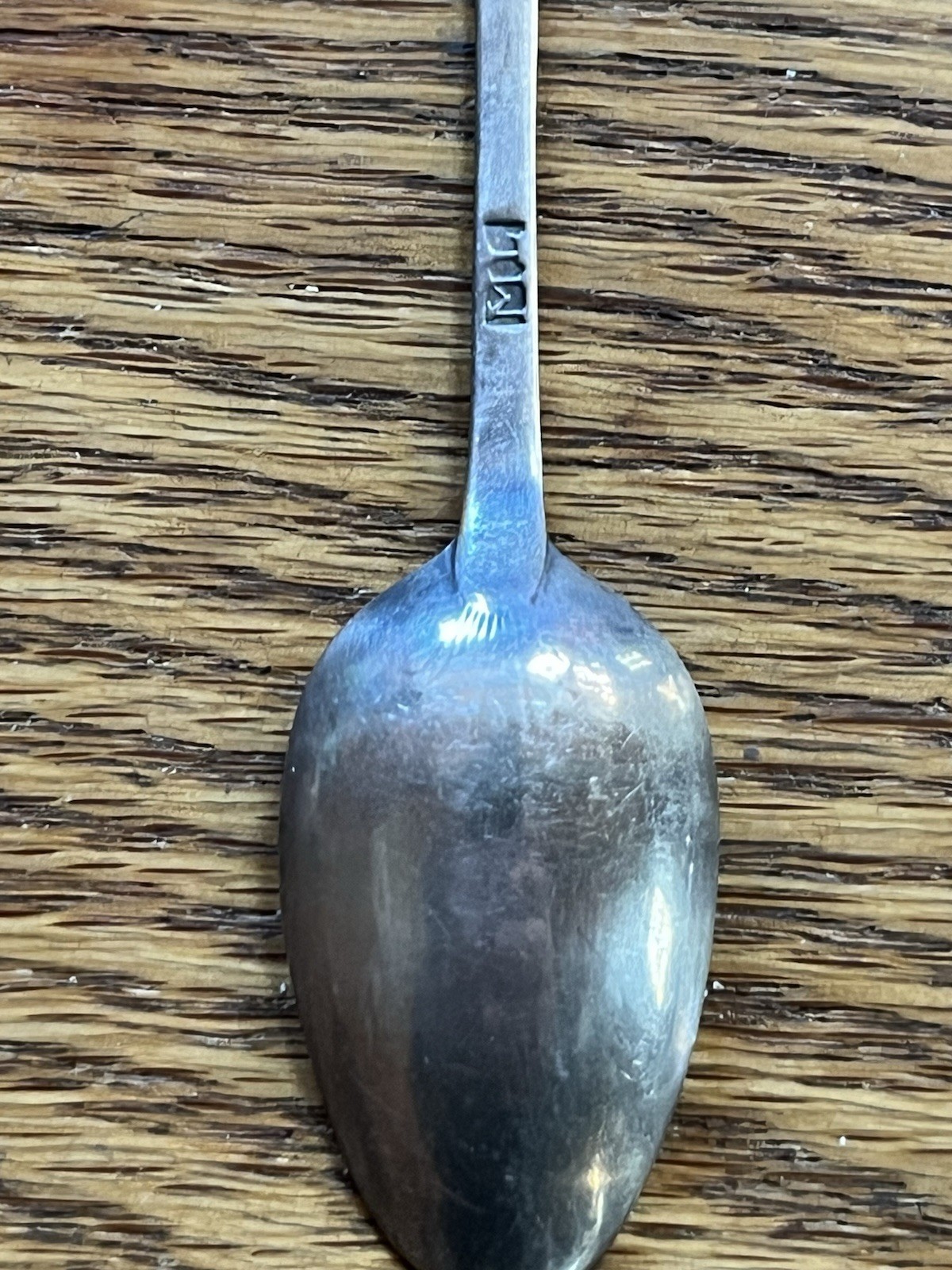 American Coin Silver Coffee Spoon Matthias Lamar Philadelphia 1781-1797 Monogram