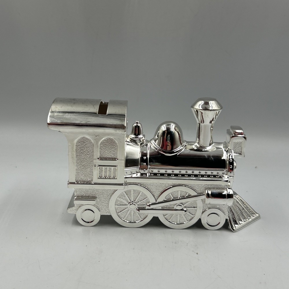 Things Remembered Silverplated Train Bank With Box