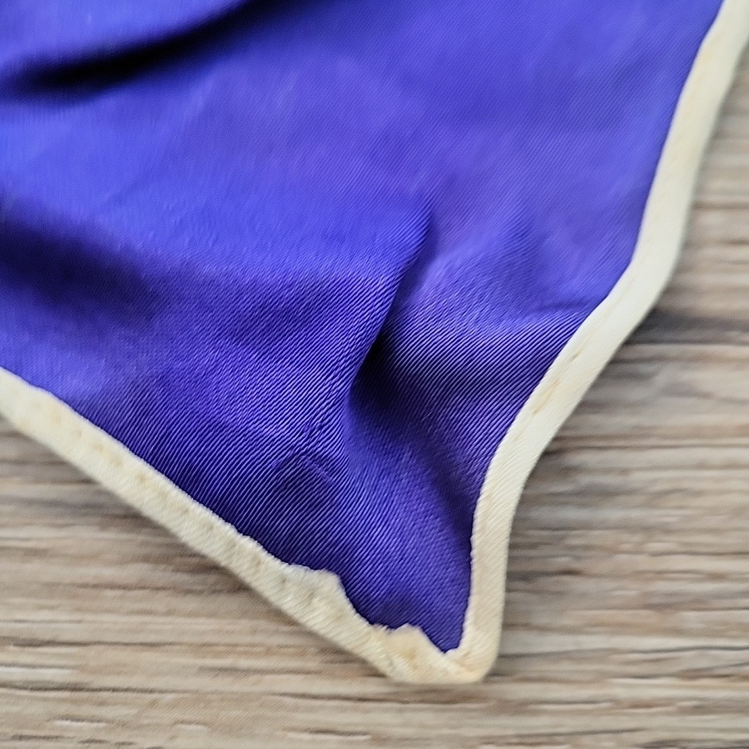 Vtg 50s/60s Côte d'Azur Silk Souvenir Scarf - French Riviera Map Mermaid 30"