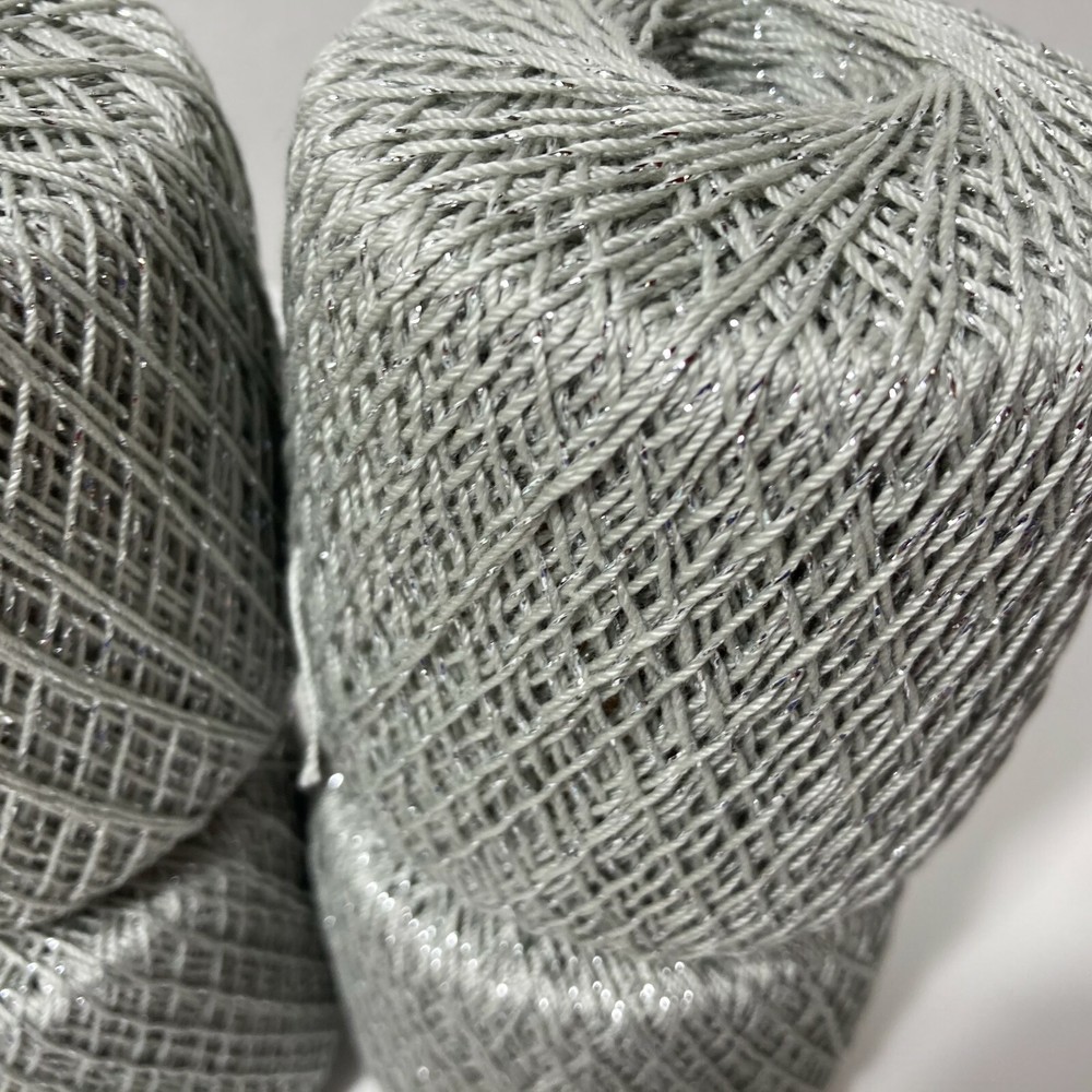 Aunt Lydia's Metallic Crochet Thread Size 10 Silver Silver 4 Spools