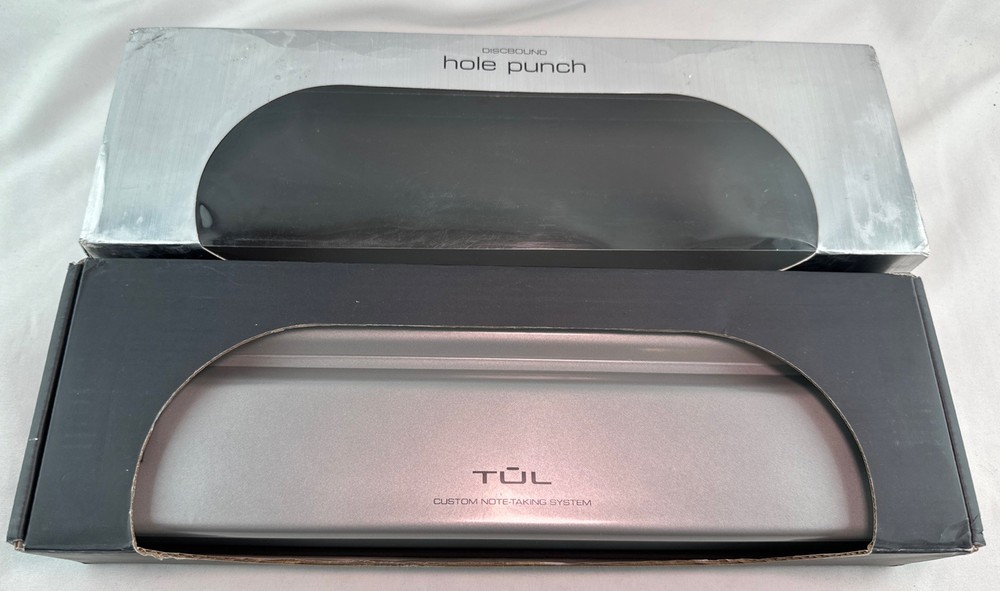 TUL Custom Note-Taking System Discbound 12-Hole Punch Silver Heavy Duty