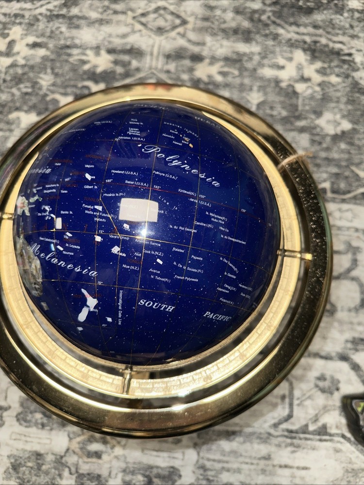 Blue Lapis Table Globe
