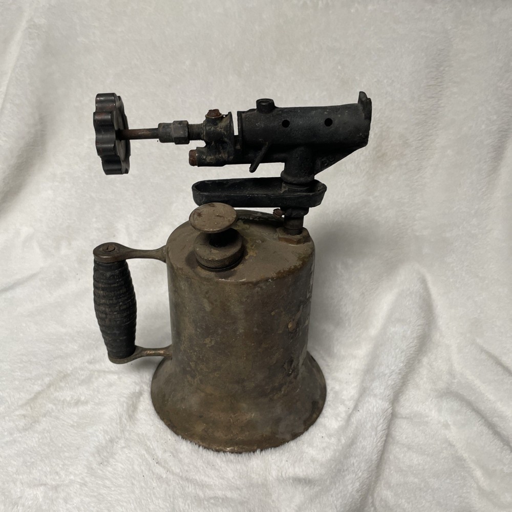 Vintage Brass Blow Torch 9” Untested