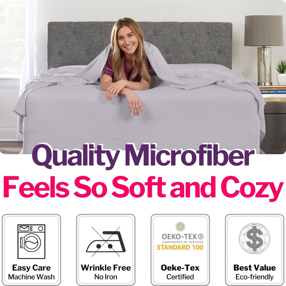 Queen Sheets Set Bed Sheets – Queen Bed Sheets Set For Queen Size Bed Bedding...