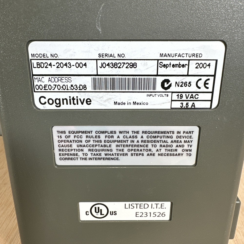 Cognitive Thermal Printer Label Maker AdvantageLX LBD24-2043-004 *Untested*