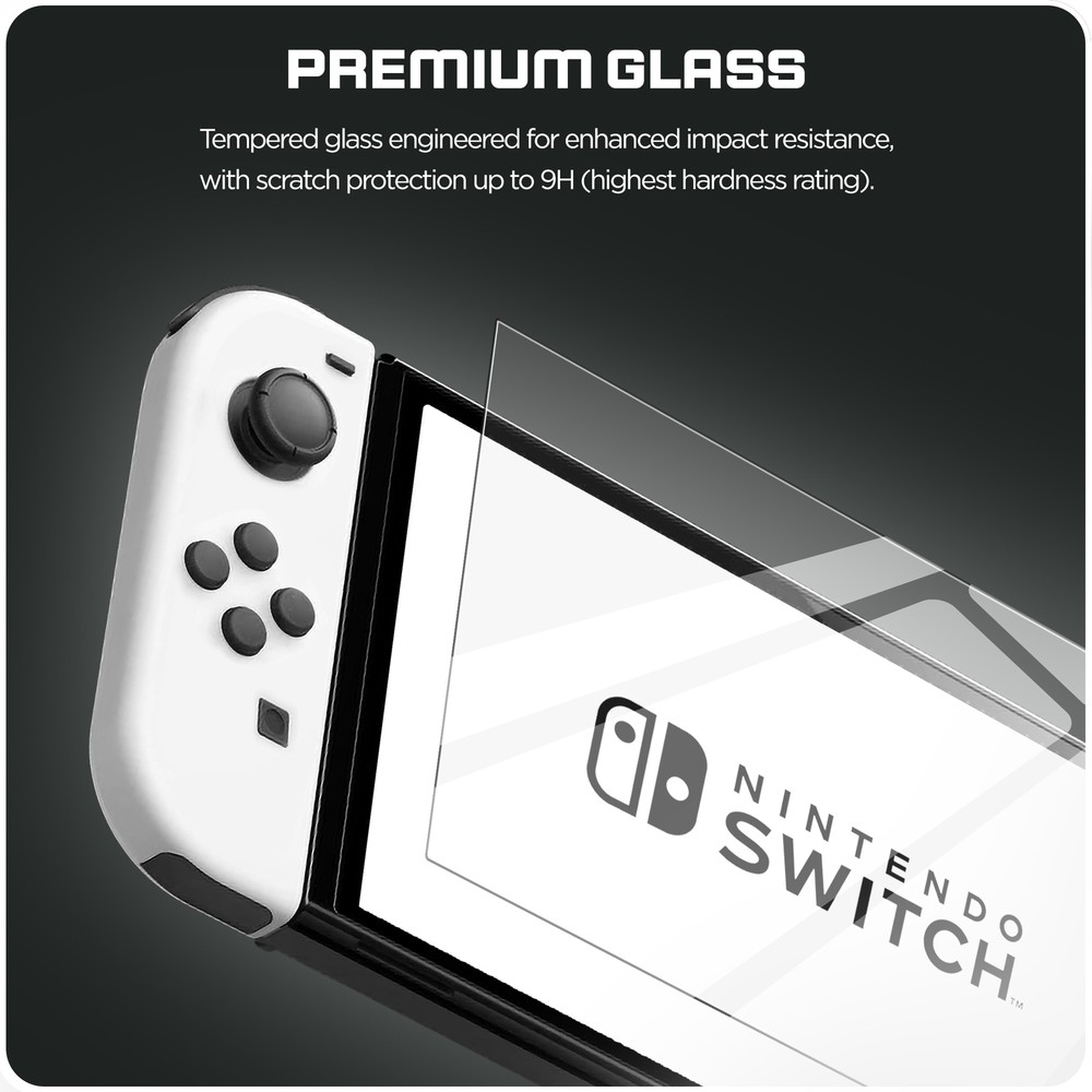 Screen Protector for Nintendo Switch OLED (2021) UHD Tempered Glass Guard