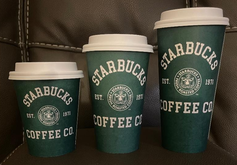 STARBUCKS COFFEE EST 1971 SP EDITION CUPS HOT DRINK VENTI GRANDE TALL NEV USED