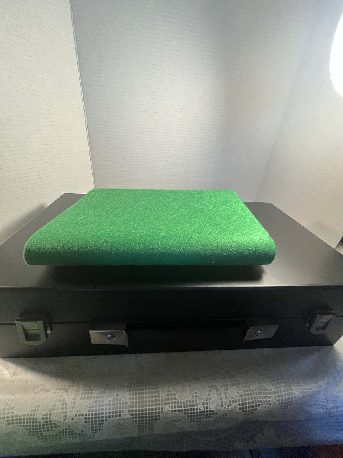 Roulette Casino Game Set w/ Wheel, Felt Layout, Chips & Cards Tabletop Gambling