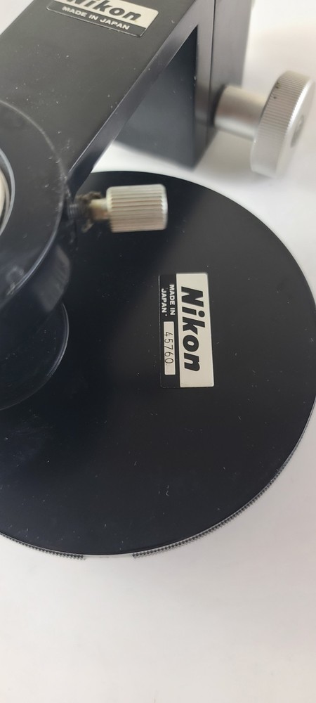 Nikon Phase Contrast Attachment For Vintage Black Inverted Microscope