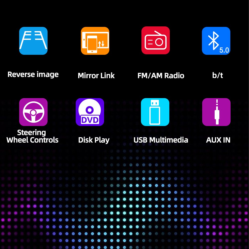 6.2" USB/SD/AUX Stereo Touch Screen Bluetooth 2 Din DVD/CD Player Remote control