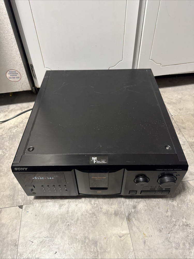 Sony CDP-CX335 CD Changer Tested Working No Remote Read!