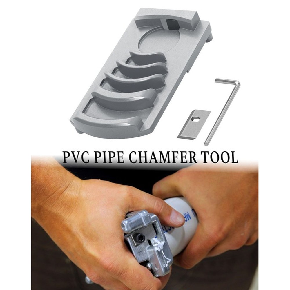 Deburring Tool for Plastic Pipe,Six Pipe Sizes for PVC Pipe Reamer w/Sharp Blade