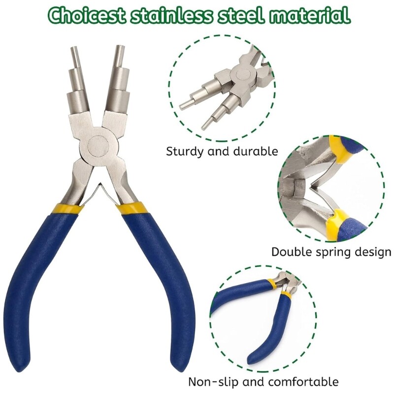 Functional Beading Pliers Set Essential Wire Bending Tools for Jewelry Designs
