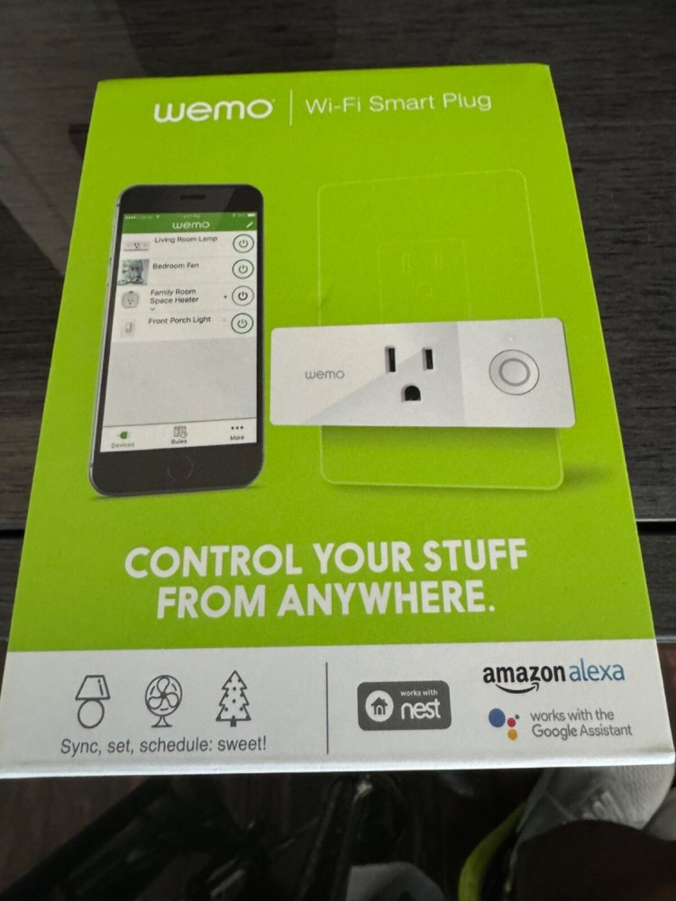 Wemo Mini Smart Plug WiFi Enabled, Works w/ Alexa, Google Assistant & Apple NEW