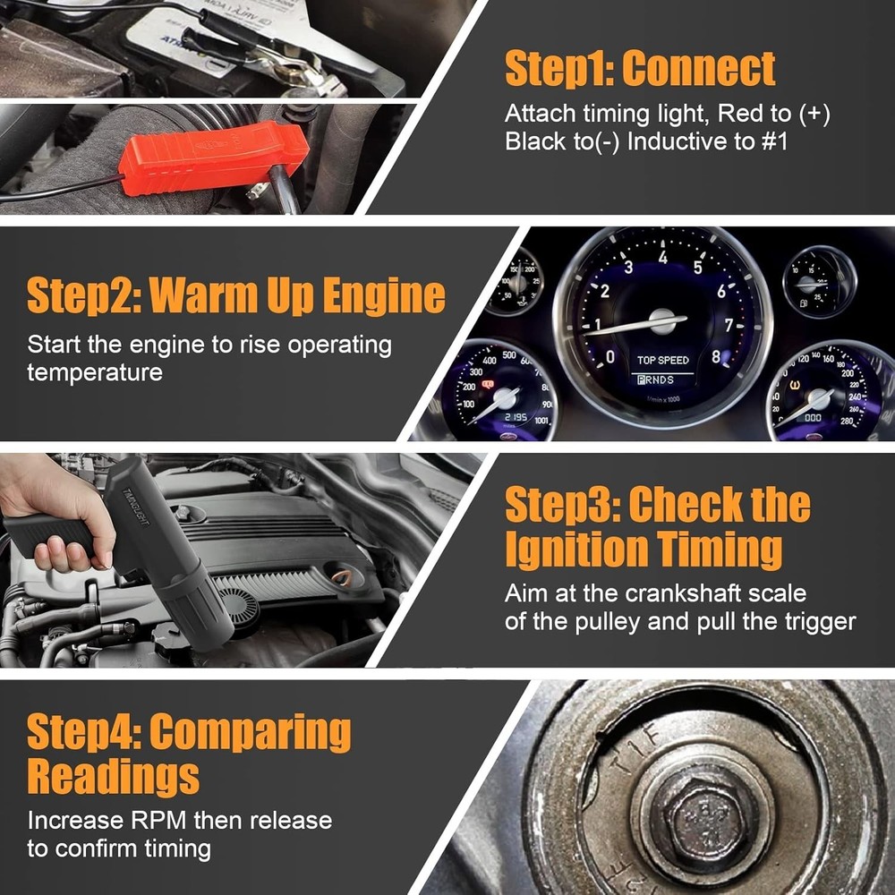 Professional Ignition Timing Light for Classic Vehicles