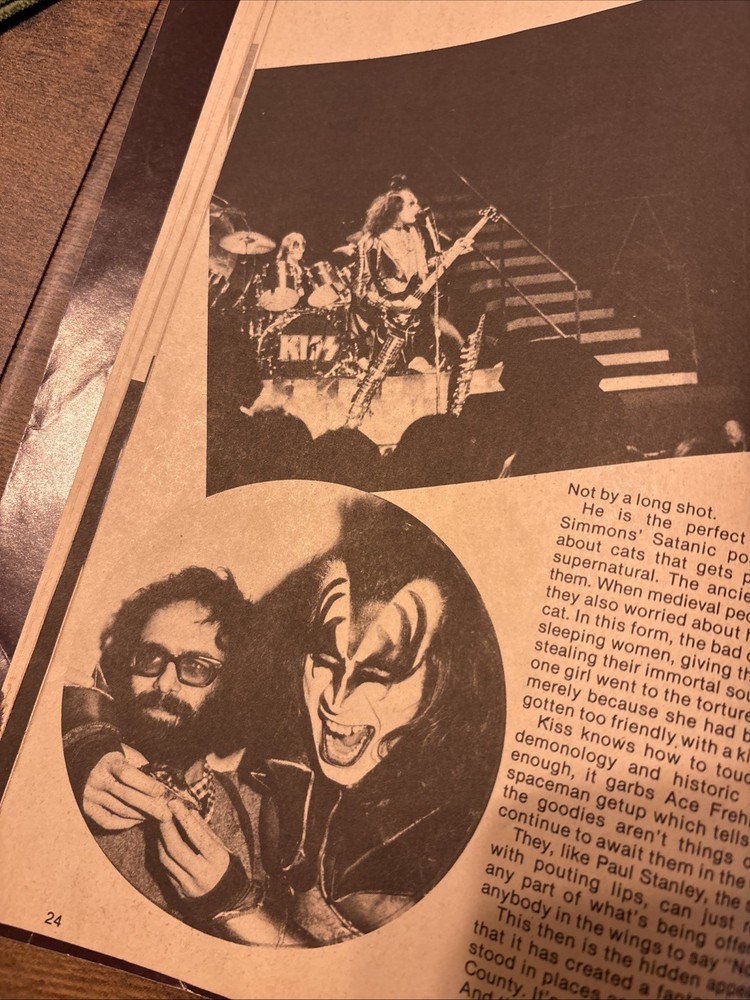 Teen Favorites presents KISS And Others - No. 1, 1988, Centerfold poster intact