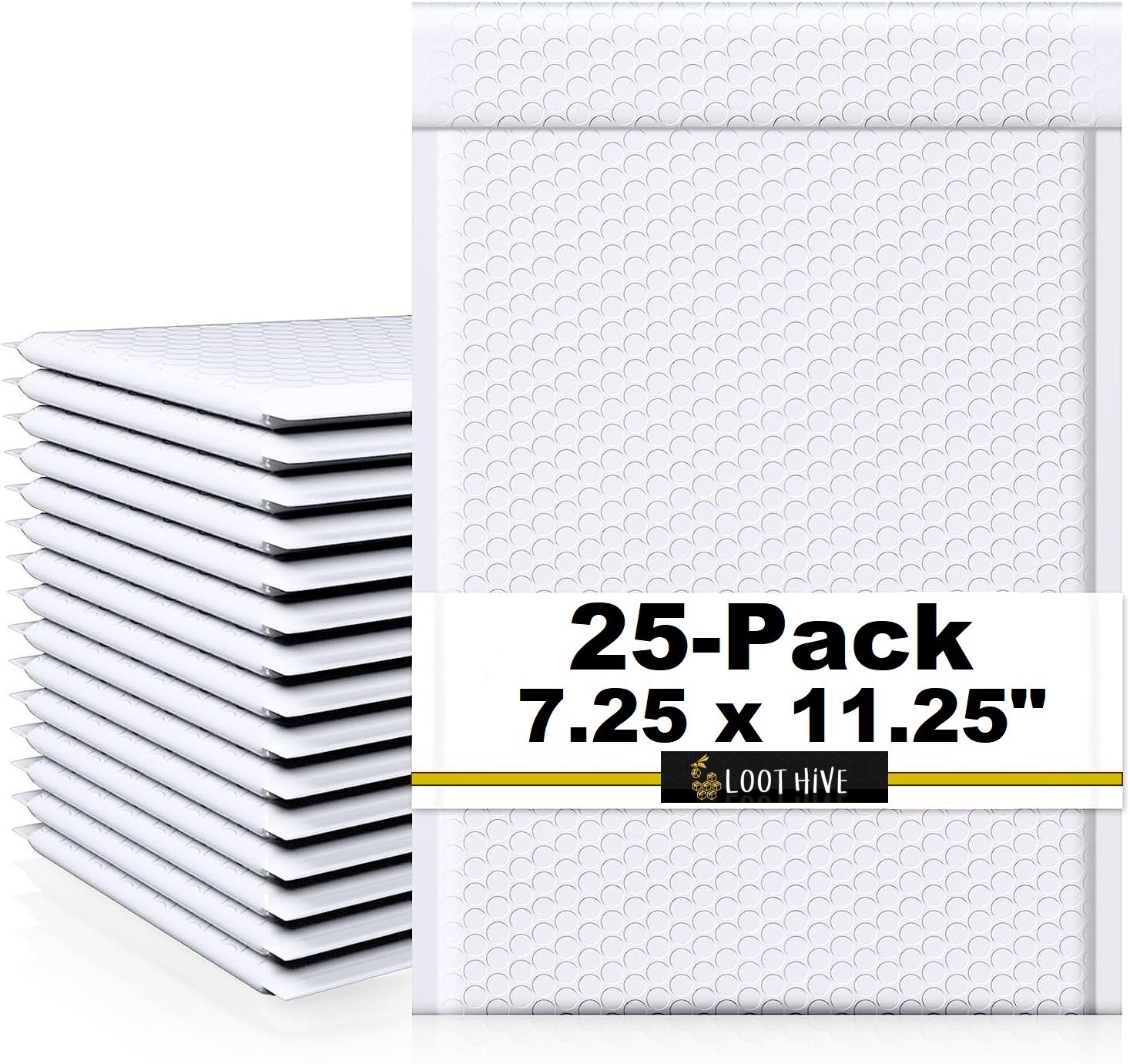 NEW 7.25 x 11.25" White #1 Padded BUBBLE MAILERS Self-Seal Shipping Envelope dvd